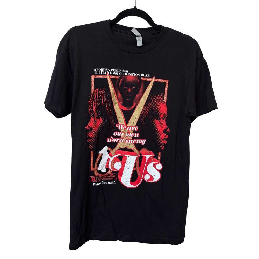 Studiohouse Designs Jordan Peele Us Movie Graphic Tee Black Small Lupita Nyongo